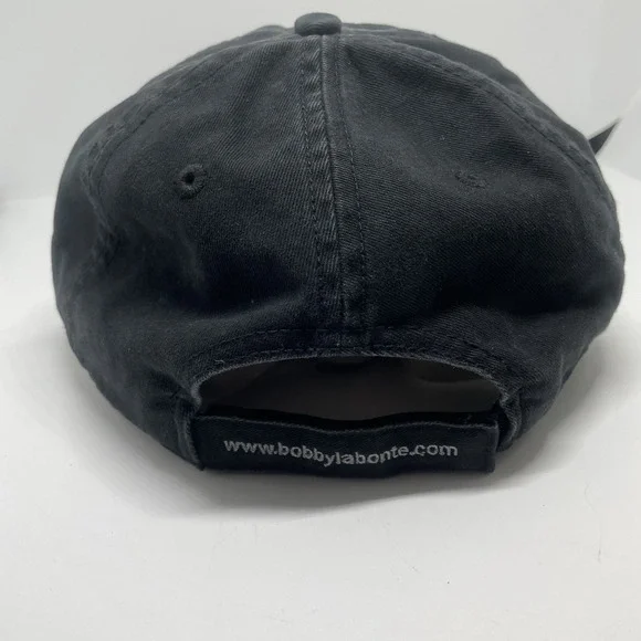 NEW Bobby Labonte BL distressed Black Cap official Race Shop Racing Sample Hat - Picture 5 of 7